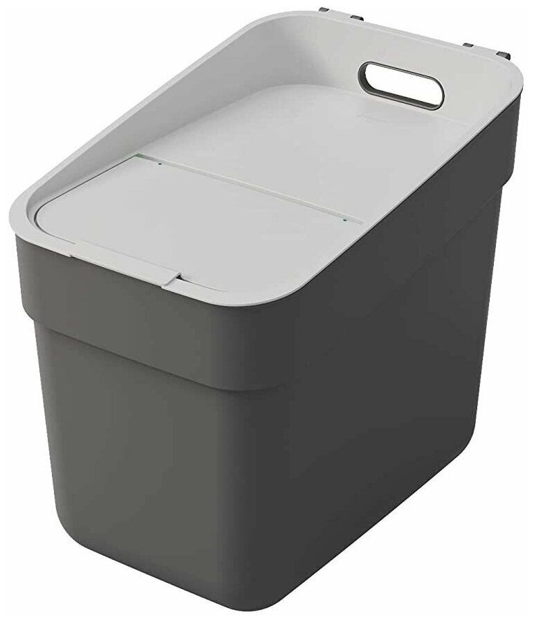 Контейнер для мусора READY TO COLLECT темно-серый/светло-серый 20л CURVER 02102-229-00