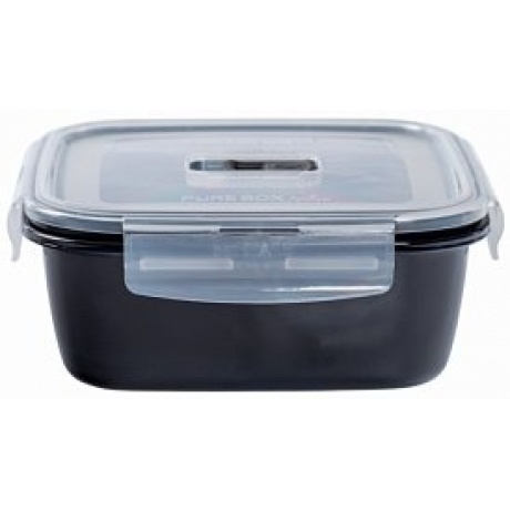 Контейнер BLACK BOX чёрный 1220мл квадратный стеклянный с крышкой - фото 2