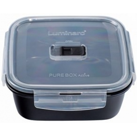 Контейнер BLACK BOX чёрный 1220мл квадратный стеклянный с крышкой - фото 3