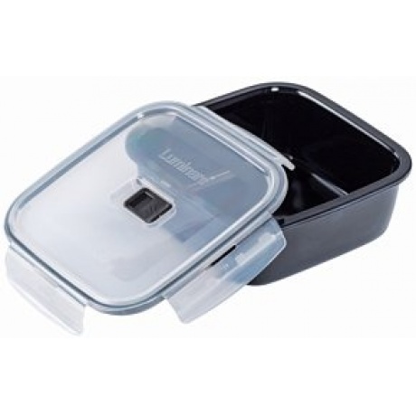 Контейнер BLACK BOX чёрный 1220мл квадратный стеклянный с крышкой - фото 4