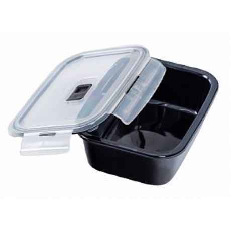 Контейнер BLACK BOX чёрный 820мл прямоугольный стеклянный с крышкой - фото 3
