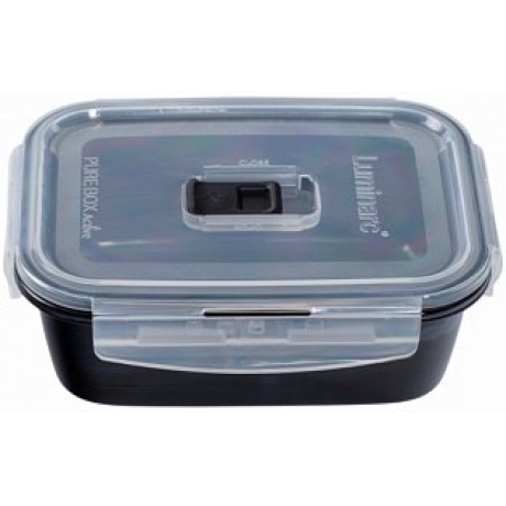 Контейнер BLACK BOX чёрный 820мл прямоугольный стеклянный с крышкой - фото 4