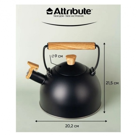 Чайник со свистком BLACKWOOD 3л ATTRIBUTE TEA ASS311 - фото 7