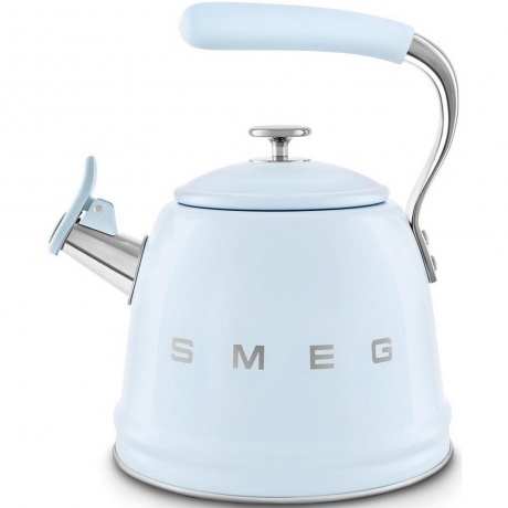 Чайник со свистком SMEG, CKLW2001PB стиль 50-х г.г., объем 2.3 л...