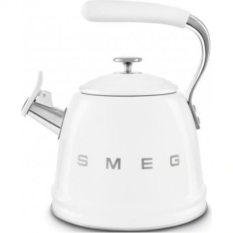 Чайник со свистком SMEG, стиль 50-х г.г., CKLW2001WH объем 2.3 л...