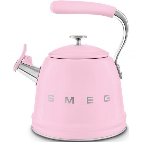 

Чайник SMEG,WKF01PK стиль 50-х г.г., со свистком, 2.3 л, индикация уровня воды, цвет розовый