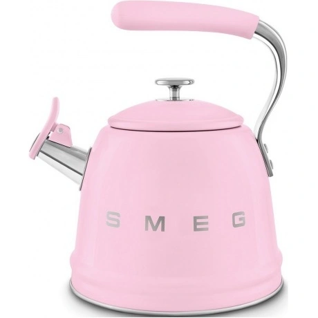 Чайник SMEG,WKF01PK  стиль 50-х г.г., со свистком, 2.3 л, индика...