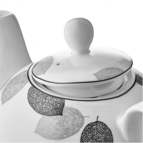 Заварочный чайник Esprado Bosqua Platina 1220мл, костяной фарфор - фото 3