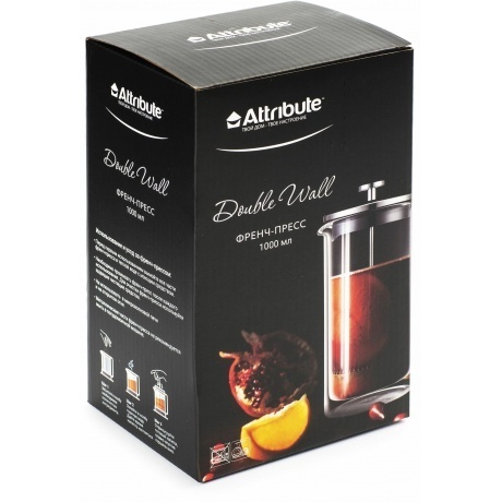 Френч-пресс DOUBLE WALL 1000мл+аксессуары ATTRIBUTE TEA ATF300 - фото 3