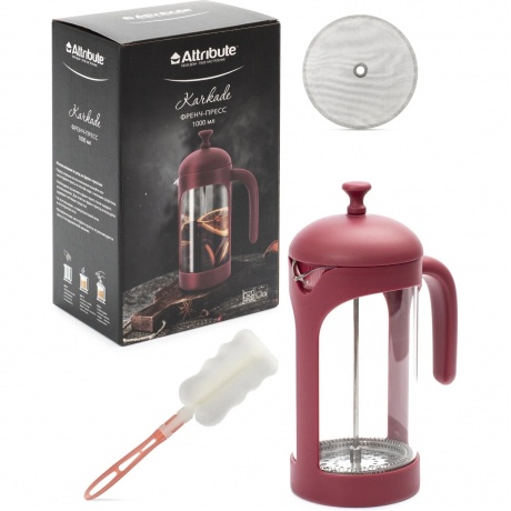 Френч-пресс KARKADE 1000мл+аксессуары ATTRIBUTE TEA ATF204 - фото 6