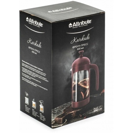 Френч-пресс KARKADE 600мл+аксессуары ATTRIBUTE TEA ATF203 - фото 3