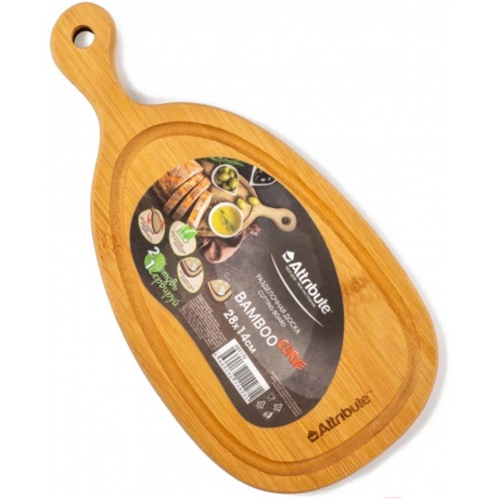 Доска разделочная BAMBOO CURVE 28x14x1.5см - фото 3