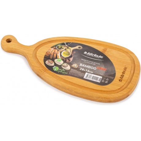 Доска разделочная BAMBOO CURVE 28x14x1.5см - фото 4