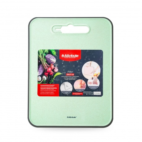 Доска разделочная FIBER 37х28см с ножеточкой