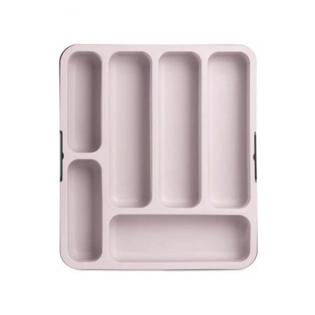 

Лоток для столовых приборов раздвижной розовый GONDOL G-87-P