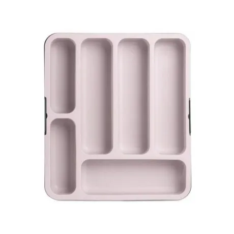 Лоток для столовых приборов раздвижной розовый GONDOL G-87-P