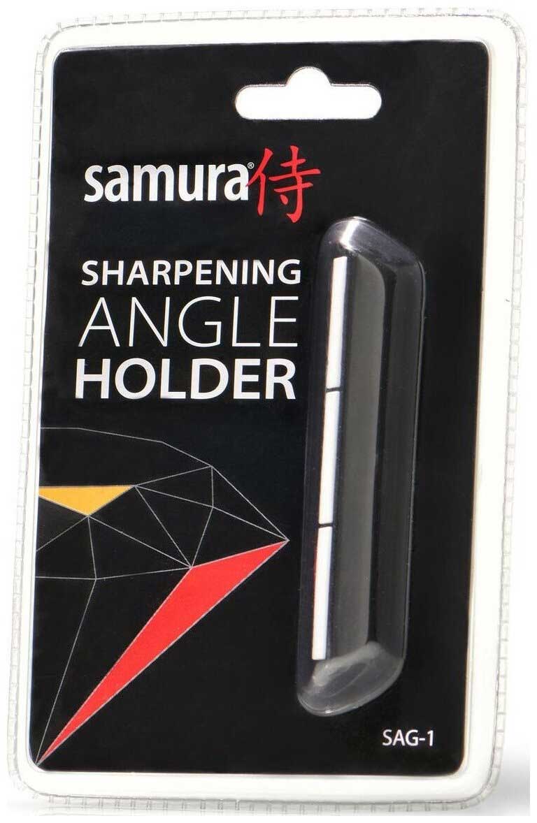 набор из 3 кухонных ножей samura super 5 vg 10 5 слоев микарта Держатель угла заточки Samura с керамическими направляющими