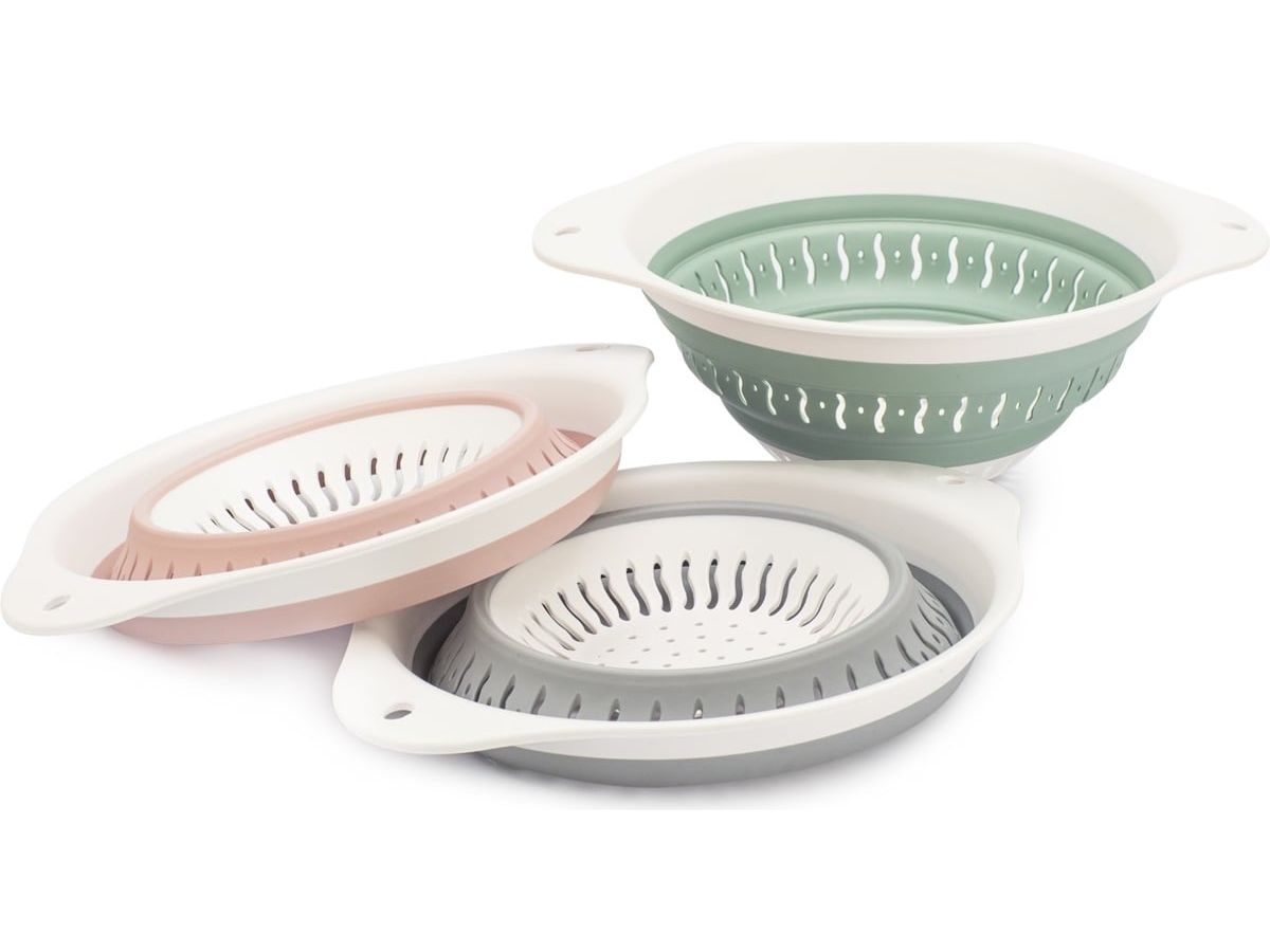 Дуршлаг MAGIC 29х24х4см складной микс цветов HOBBY LIFE HL041316 - фото 1