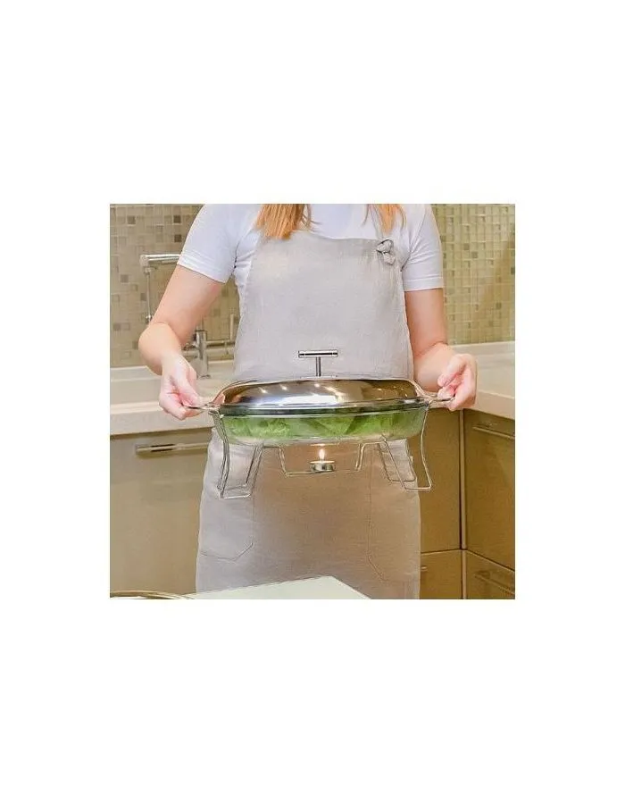 Мармит INVITE 3л 49х24х18см прямоугольный ATTRIBUTE BAKE ABI020 - фото 6