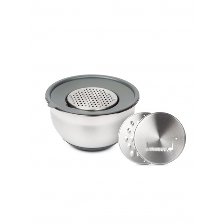 

Миска GRATE IT 3л с крышкой 3 терки ATTRIBUTE STEEL ASG003