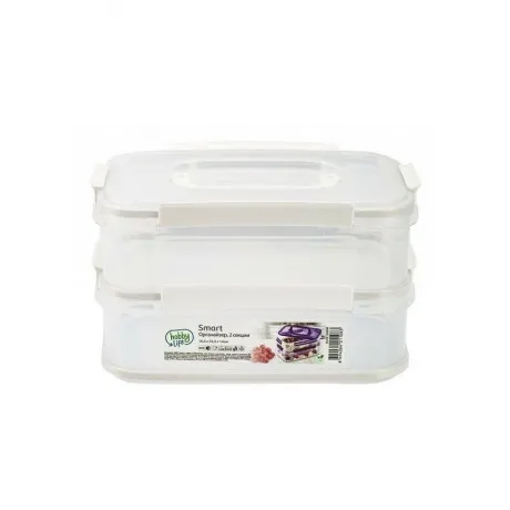 Органайзер SMART белый 2 секции 16.5x23.3x14см HOBBY LIFE HL0213...