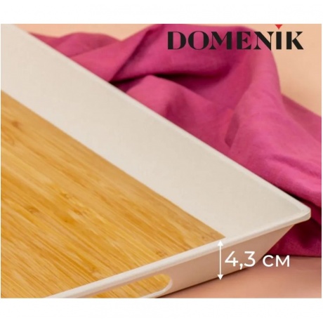 Поднос прямоугольный DOMENIK REAL BAMBOO 41х30см - фото 6