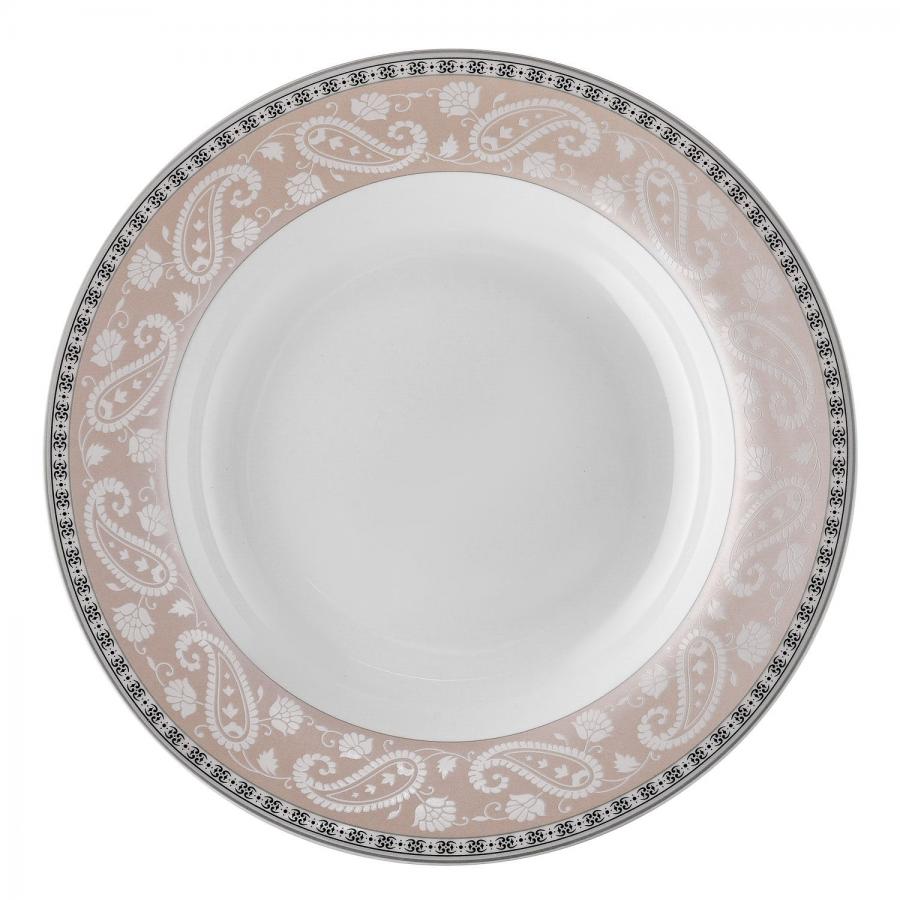 Тарелка суповая, Esprado Arista Rose 23см, костяной фарфор сушилка для посуды и стаканов esprado platinos 0013926e212