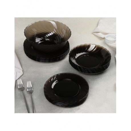 Столовый сервиз LUMINARC ОКЕАН ЭКЛИПС 19 предметов, L5108 - фото 12