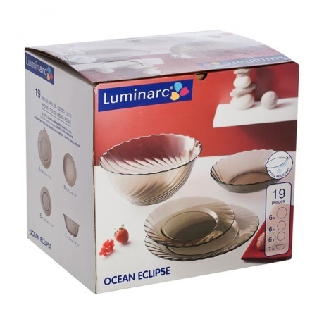 Столовый сервиз LUMINARC ОКЕАН ЭКЛИПС 19 предметов, L5108 - фото 10