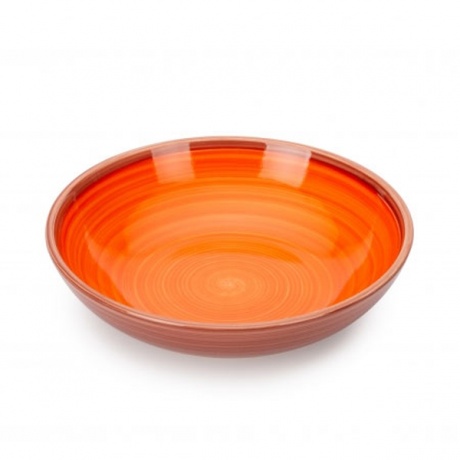 Тарелка суповая Fioretta Wood Orange TDP441 20см - фото 1
