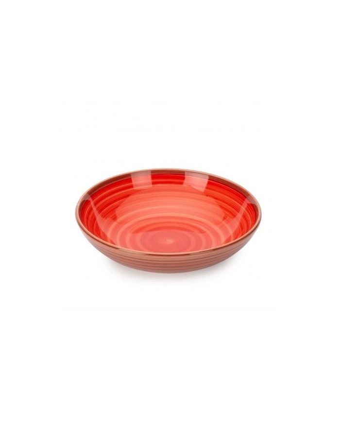 Тарелка суповая Fioretta Wood Red TDP491 20см тарелка суповая wood orange 20см керамика