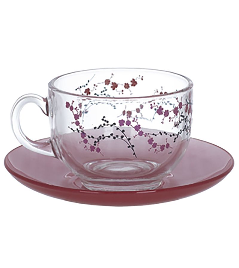 Чайный набор Luminarc Кашима Пурпл N3627 12 предметов 220мл сервиз керамический чайный шишечки 12 предметов чашка 200 мл блюдце d 14 5 см цвет красный