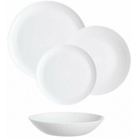 Набор столовый PAMPILLE WHITE 18 предметов LUMINARC Q6153 - фото 1