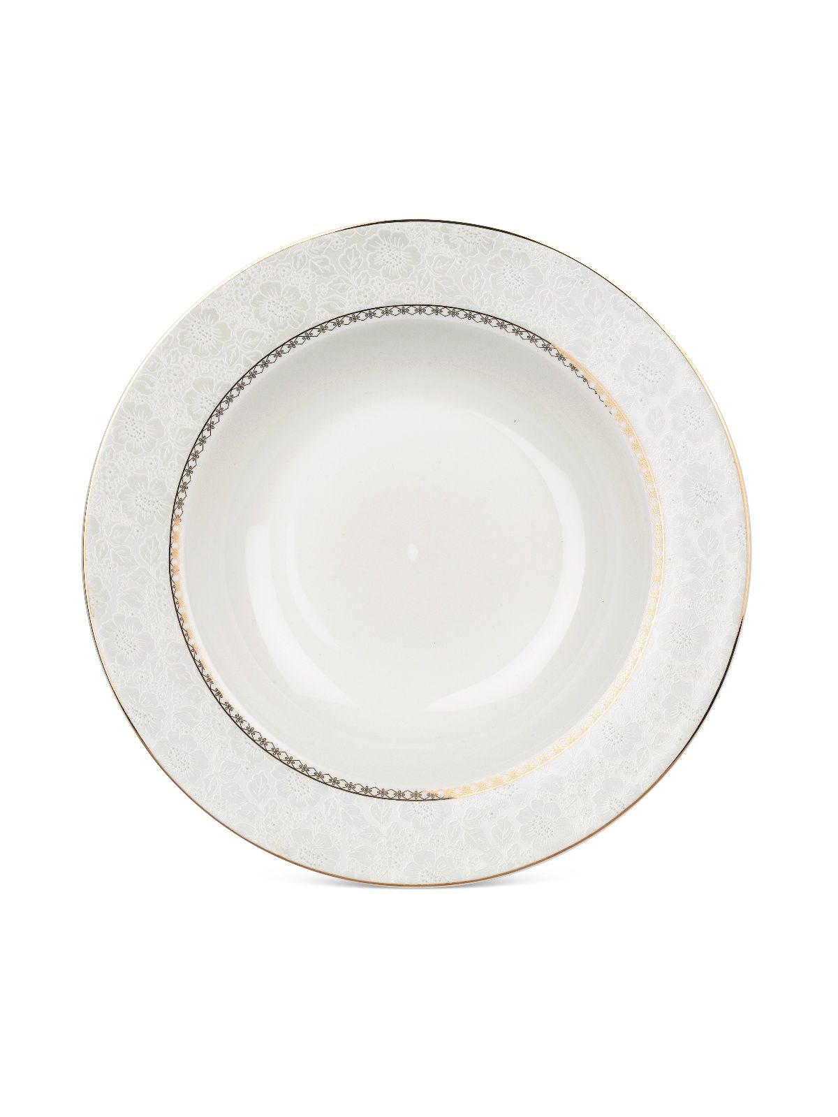 Тарелка суповая ELEGANCE 21.5см FIORETTA TDP612 чайная пара elegance 230мл fioretta tds610