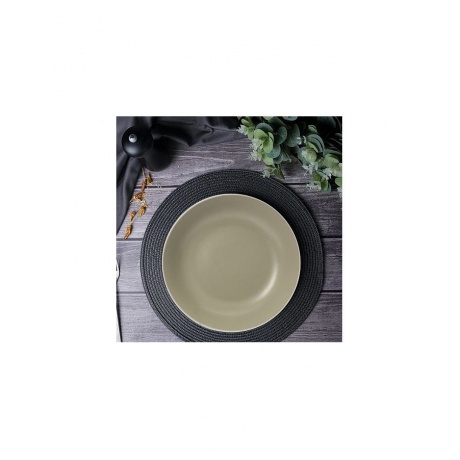 Тарелка суповая SCANDY OLIVE 20.5см FIORETTA TDP532 - фото 7