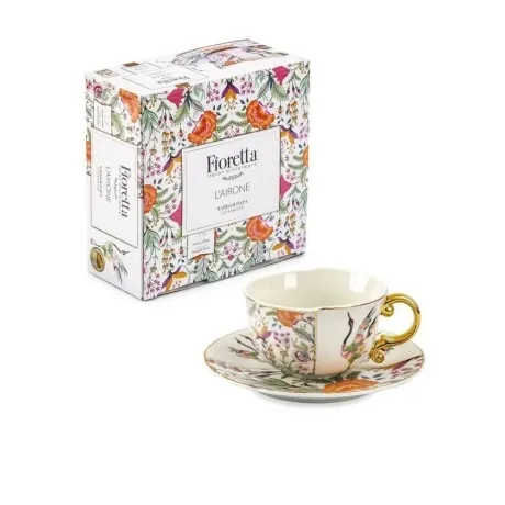 Чайная пара ЖУРАВЛИ 220мл FIORETTA TDM421