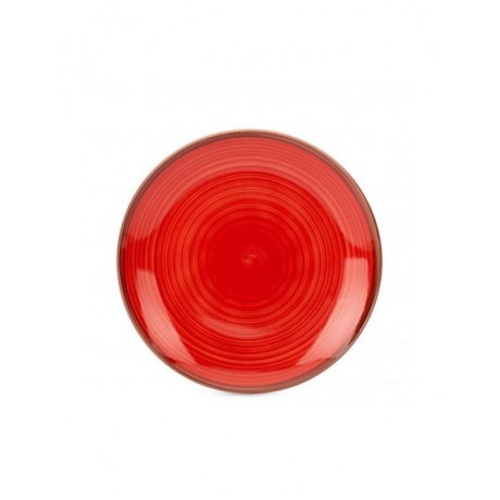 Тарелка обеденная  Fioretta Wood Red TDP490 27см отличное состояние; - фото 1