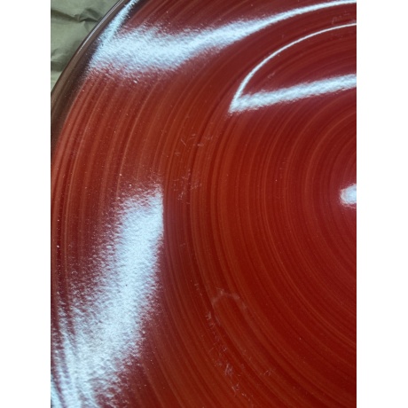 Тарелка обеденная  Fioretta Wood Red TDP490 27см отличное состояние; - фото 3