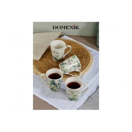Набор кружек DOMENIK GREEN LEAFS 4шт 300мл - фото 8