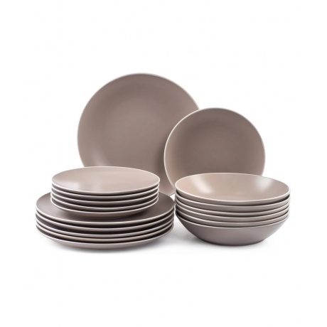 

Набор столовый DOMENIK 18 предметов SCANDY CAPPUCCINO на 6 персон