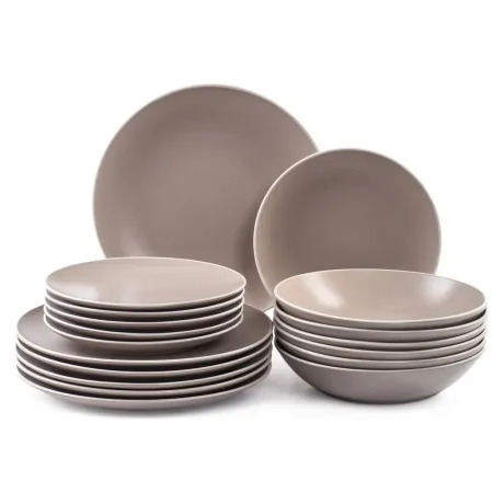 Набор столовый DOMENIK 18 предметов SCANDY CAPPUCCINO на 6 персо...