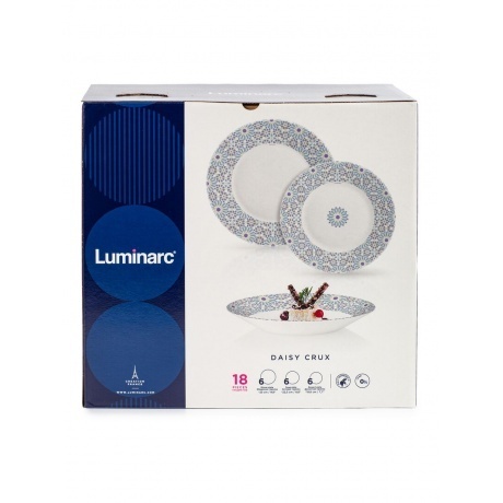 Набор столовый LUMINARC ESSENCE DAISY CRUX 18пр - фото 2
