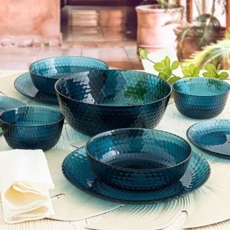 Набор столовый LUMINARC ИДИЛЛИЯ ЛОНДОН ТОПАЗ 43пр O0326 - фото 31