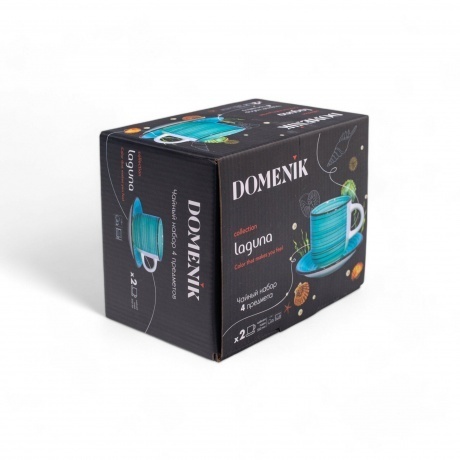 Чайный набор DOMENIK LAGUNA 4 предмета 350мл - фото 6