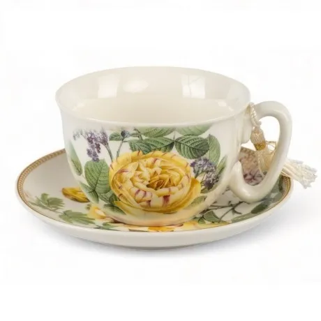 Чайная пара ЖЕЛТЫЕ РОЗЫ 300мл