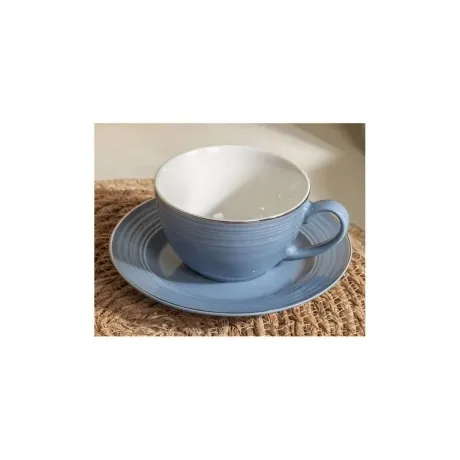 Чайная пара FIESTA дымчато-голубой 220мл