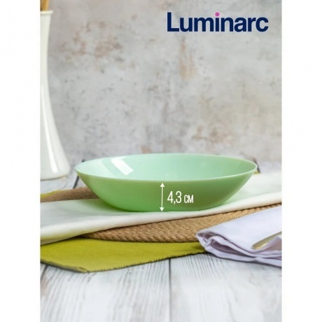 Тарелка суповая ZELIE PARADISE GREEN 20см - фото 3