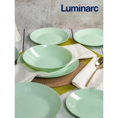 Тарелка суповая ZELIE PARADISE GREEN 20см - фото 10