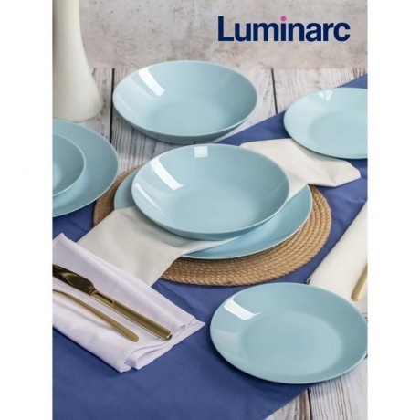 Тарелка суповая ZELIE PARADISE BLUE 20см - фото 11