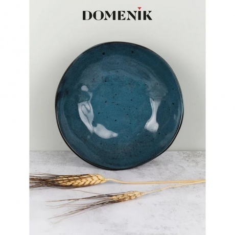 Тарелка суповая STONE синий 20см - фото 3